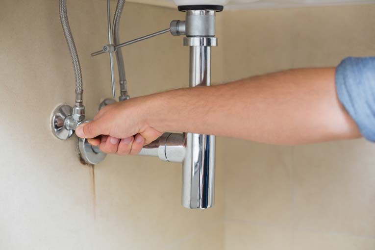 loosen bathroom sink hot water valve
