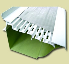 A gutter-guard system, including a perforated PVC body below a stainless-steel mesh.