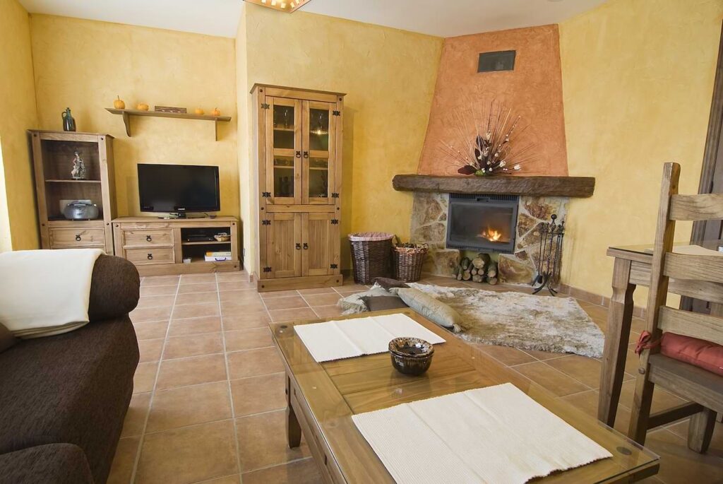 interior of country French living area