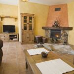 interior of country French living area