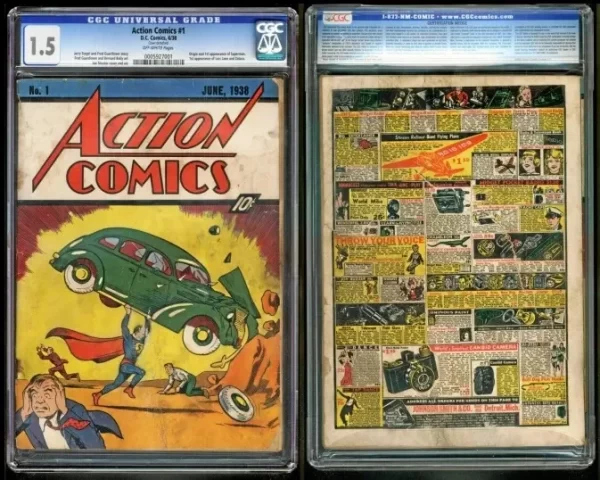 A rare June 1938 copy of Action Comics #1