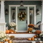 Front porch decor for fall