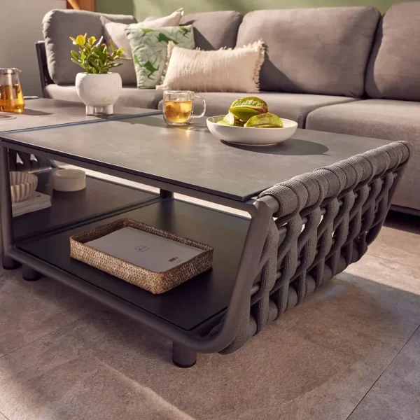 Coffee Table with a Convenient Shelf