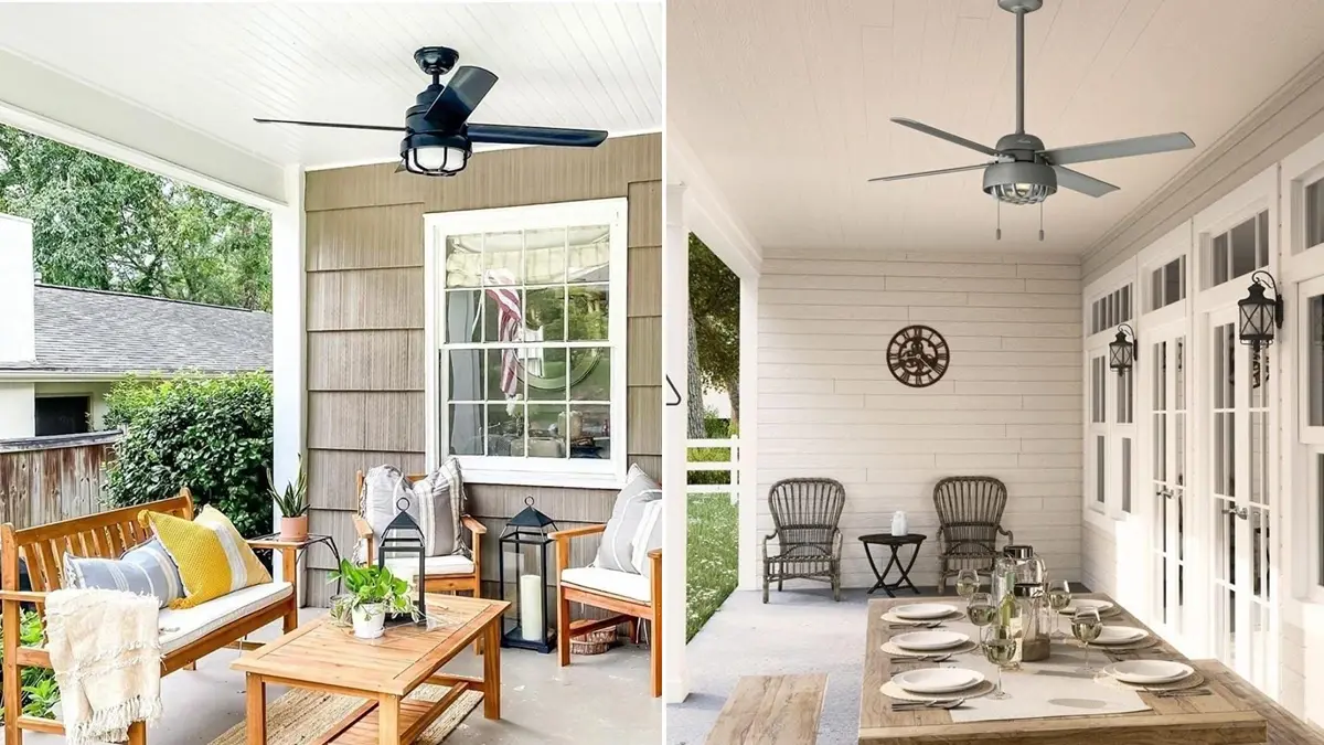 Outdoor ceiling fans