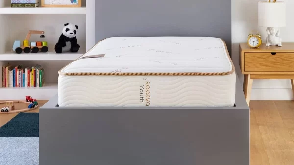 The Saatva Youth twin mattress is designed specifically for growing children with two firmness levels.