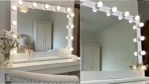 Vanity mirror with lights