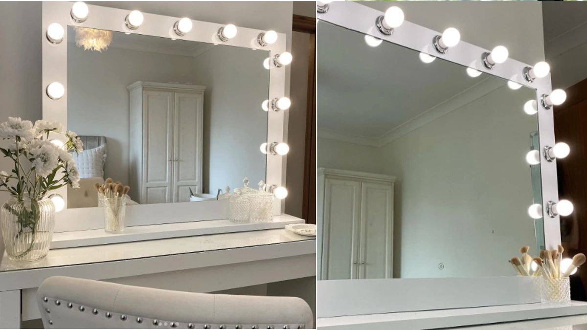 Vanity mirror with lights