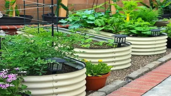 Steel raised garden beds are strong and durable.